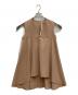 YOKO CHAN（ヨーコチャン）の古着「パールスリットラインブラウス」｜ベージュ