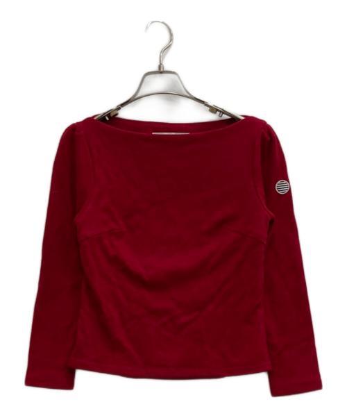 BORDERS at BALCONY（ボーダーズアットバルコニー）BORDERS AT BALCONY (ボーダーズアットバルコニー) ウールカットソー レッド サイズ:36の古着・服飾アイテム