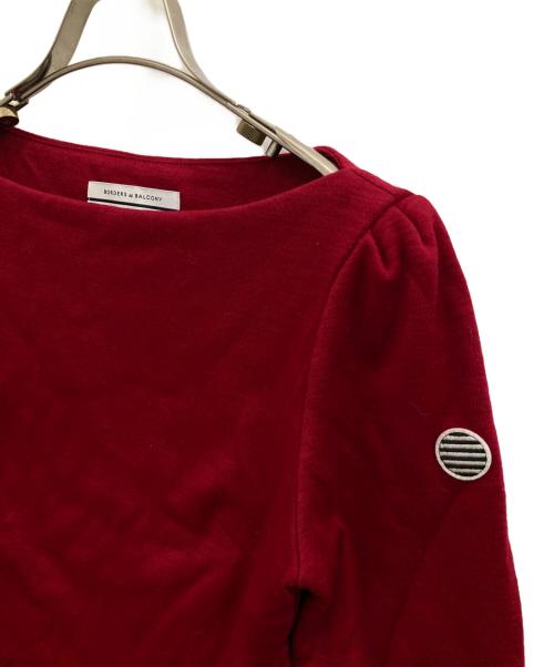 BORDERS at BALCONY（ボーダーズアットバルコニー）BORDERS AT BALCONY (ボーダーズアットバルコニー) ウールカットソー レッド サイズ:36の古着・服飾アイテム