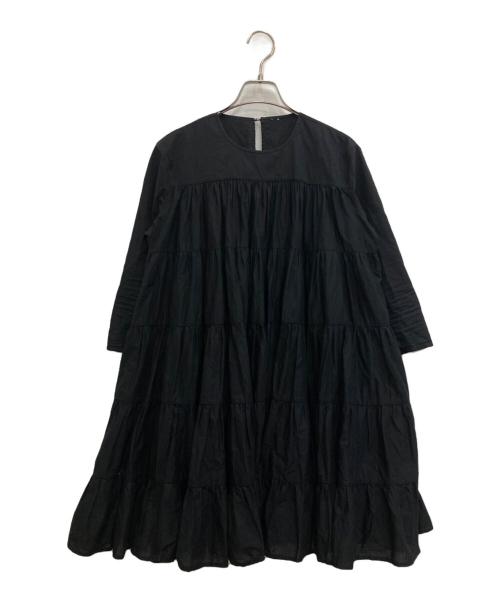 merlette（マーレット）Merlette (マーレット) ティアードミニワンピース ブラック サイズ:XSの古着・服飾アイテム