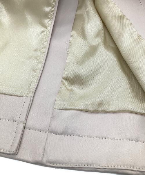 MaxMara（マックスマーラ）MaxMara (マックスマーラ) ダブルブレストサテンケープトレンチコート ベージュ サイズ:不明の古着・服飾アイテム