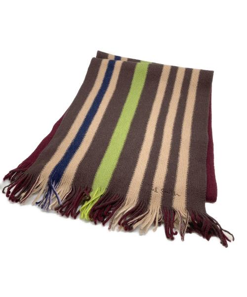 PAUL SMITH（ポールスミス）Paul Smith (ポールスミス) マルチストライプマフラー マルチカラーの古着・服飾アイテム