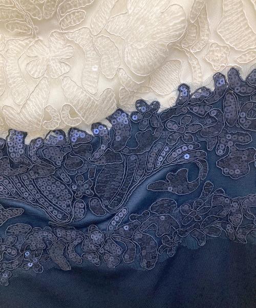 TADASHI SHOJI（タダシ ショージ）TADASHI SHOJI (タダシ ショージ) バイカラードレスワンピース ホワイト サイズ:4の古着・服飾アイテム