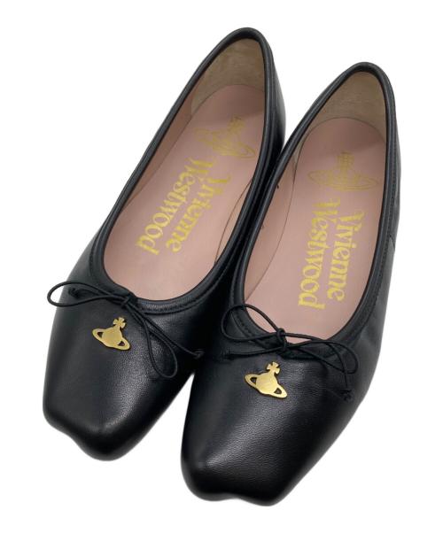 Vivienne Westwood（ヴィヴィアンウエストウッド）Vivienne Westwood (ヴィヴィアンウエストウッド) Brigitte Ballet Flat ブラック サイズ:38の古着・服飾アイテム