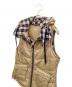 中古・古着 BURBERRY BLUE LABEL (バーバリーロンドンブルーレーベル) 中綿リバーシブルベスト ベージュ サイズ:L：5000円