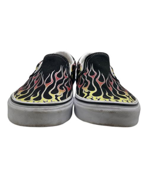 VANS（ヴァンズ）VANS (バンズ) ファイヤ-フレイムスリッポン ブラック サイズ:26の古着・服飾アイテム
