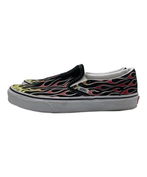 VANS（ヴァンズ）VANS (バンズ) ファイヤ-フレイムスリッポン ブラック サイズ:26の古着・服飾アイテム