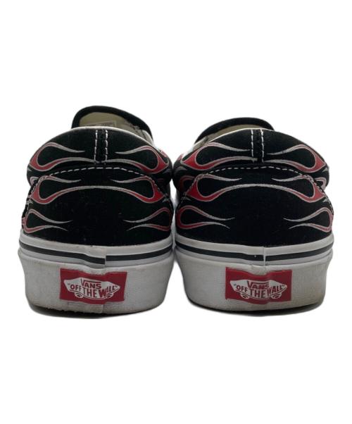 VANS（ヴァンズ）VANS (バンズ) ファイヤ-フレイムスリッポン ブラック サイズ:26の古着・服飾アイテム