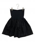 MIU MIUミュウミュウ）の古着「ハイウエストミニスカート」｜ブラック