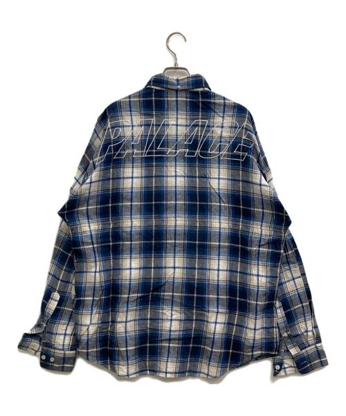 PALACE（パレス）PALACE (パレス) チェックシャツ ブルー サイズ:Lの古着・服飾アイテム