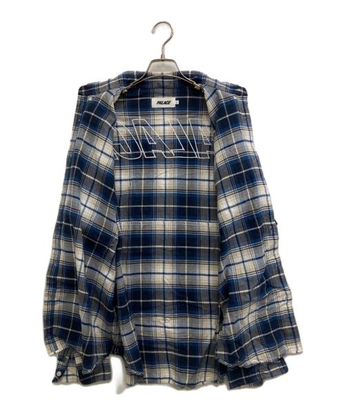 PALACE（パレス）PALACE (パレス) チェックシャツ ブルー サイズ:Lの古着・服飾アイテム