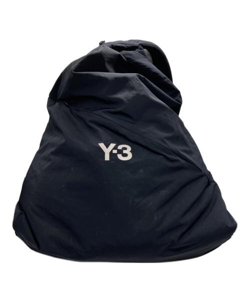 Y-3（ワイスリー）Y-3 (ワイスリー) ロゴプリント ナイロン バックパック ブラックの古着・服飾アイテム
