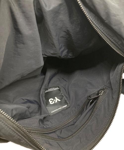 Y-3（ワイスリー）Y-3 (ワイスリー) ロゴプリント ナイロン バックパック ブラックの古着・服飾アイテム