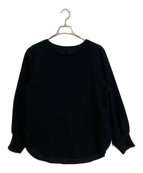 NOLLEY'S（ノーリーズ）NOLLEY'S (ノーリーズ) 長袖カットソー ブラック サイズ:38 未使用品の古着・服飾アイテム