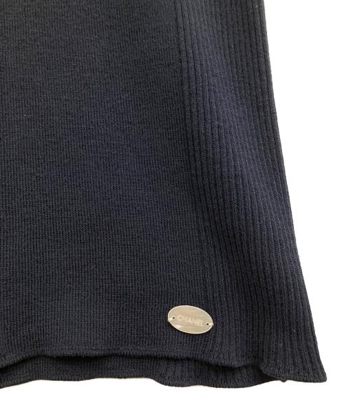 CHANEL（シャネル）CHANEL (シャネル) 胸ココマーク トリム タンクトップ ネイビー サイズ:42の古着・服飾アイテム