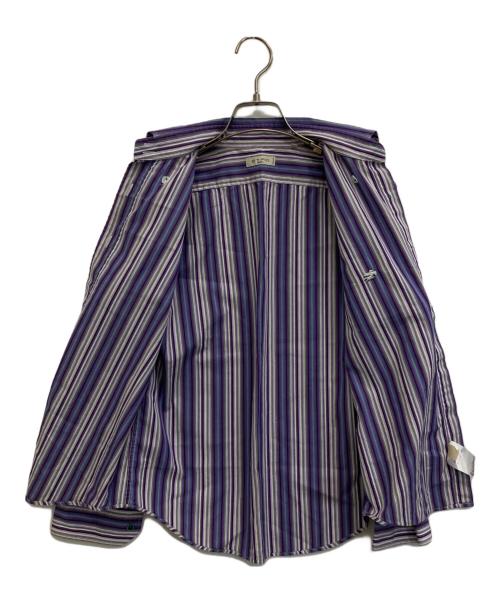 ETRO（エトロ）ETRO (エトロ) ストライプシャツ パープル サイズ:42の古着・服飾アイテム