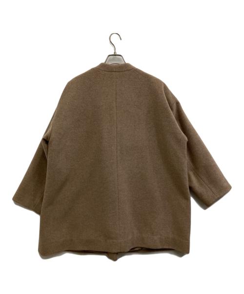 URBAN RESEARCH（アーバンリサーチ）URBAN RESEARCH (アーバンリサーチ) ウール混ノーカラーコート ベージュ サイズ:Sの古着・服飾アイテム