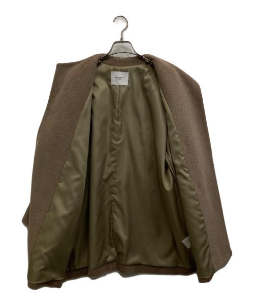 URBAN RESEARCH（アーバンリサーチ）URBAN RESEARCH (アーバンリサーチ) ウール混ノーカラーコート ベージュ サイズ:Sの古着・服飾アイテム