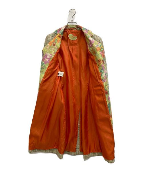ETRO（エトロ）ETRO (エトロ) 花柄コート 黄緑 サイズ:40の古着・服飾アイテム