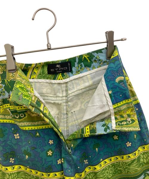 ETRO（エトロ）ETRO (エトロ) 総柄パンツ グリーン サイズ:40の古着・服飾アイテム