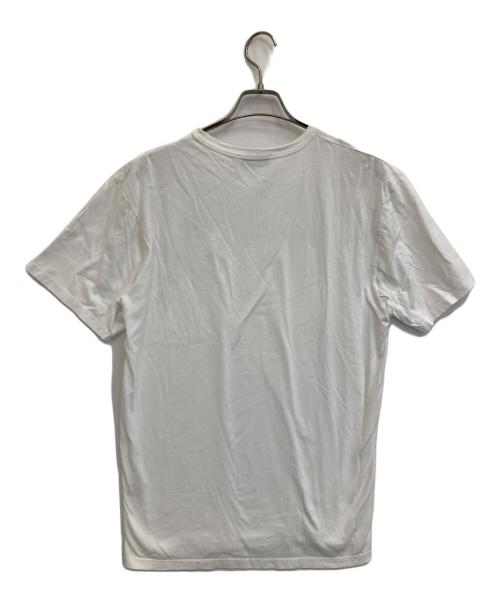 maison kitsune（メゾンキツネ）MAISON KITSUNE (メゾンキツネ) フォックスロゴTシャツ ホワイト サイズ:Lの古着・服飾アイテム
