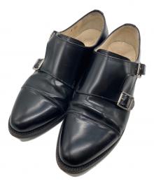 palanco（パランコ）の古着「ダブルモンクストラップシューズ」｜ブラック