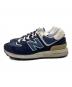 NEW BALANCE (ニューバランス) ローカットスニーカー ネイビー サイズ:27.5：7000円