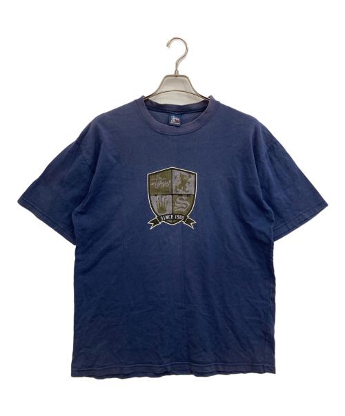 stussy（ステューシー）stussy (ステューシー) エンブレムTシャツ ネイビー サイズ:Mの古着・服飾アイテム