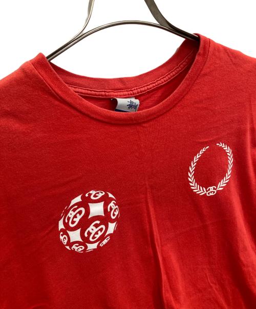 stussy（ステューシー）stussy (ステューシー) ロゴTシャツ レッド サイズ:MEDIUMの古着・服飾アイテム