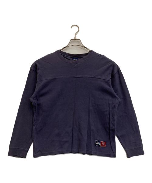stussy（ステューシー）stussy (ステューシー) ロングスリーブカットソー パープル サイズ:Mの古着・服飾アイテム