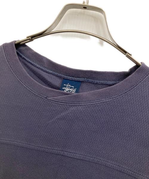 stussy（ステューシー）stussy (ステューシー) ロングスリーブカットソー パープル サイズ:Mの古着・服飾アイテム
