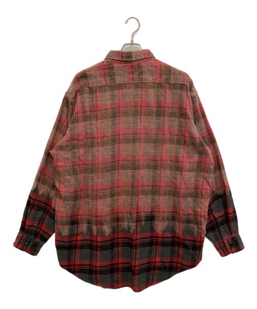 J.S HOMESTEAD（ジャーナルスタンダード ホームステッド）J.S HOMESTEAD (ジャーナルスタンダード ホームステッド) ネルシャツ レッド サイズ:Lの古着・服飾アイテム