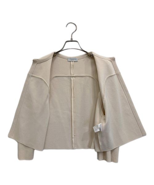 TOMORROW LAND（トゥモローランド）TOMORROW LAND (トゥモローランド) ミラノリブ フロントオープンカーディガン アイボリー サイズ:Sの古着・服飾アイテム