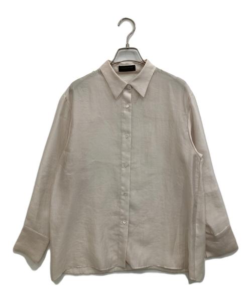 TOMORROW LAND collection（トゥモローランドコレクション）TOMORROW LAND collection (トゥモローランドコレクション) シアーオーガンジー ロングスリーブブラウス ベージュ サイズ:36の古着・服飾アイテム