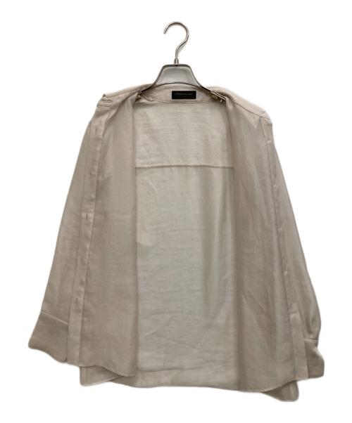 TOMORROW LAND collection（トゥモローランドコレクション）TOMORROW LAND collection (トゥモローランドコレクション) シアーオーガンジー ロングスリーブブラウス ベージュ サイズ:36の古着・服飾アイテム