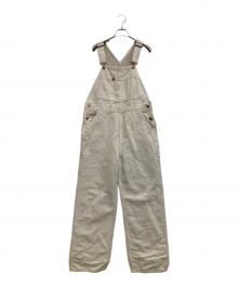 Oblada（オブラダ）の古着「リネン混オーバーオール」｜ベージュ