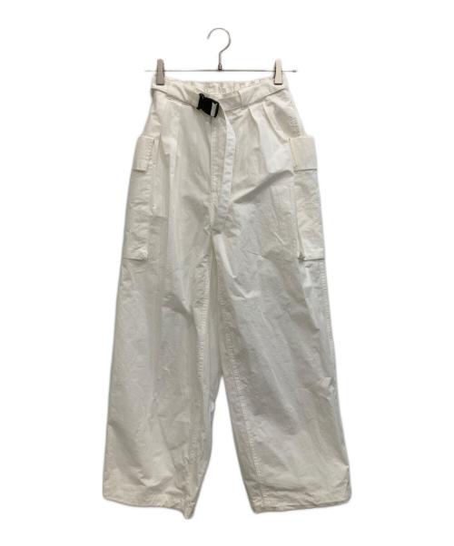 PHEENY（フィーニー）PHEENY (フィーニー) Cotton nylon dump military pants ホワイト サイズ:1の古着・服飾アイテム