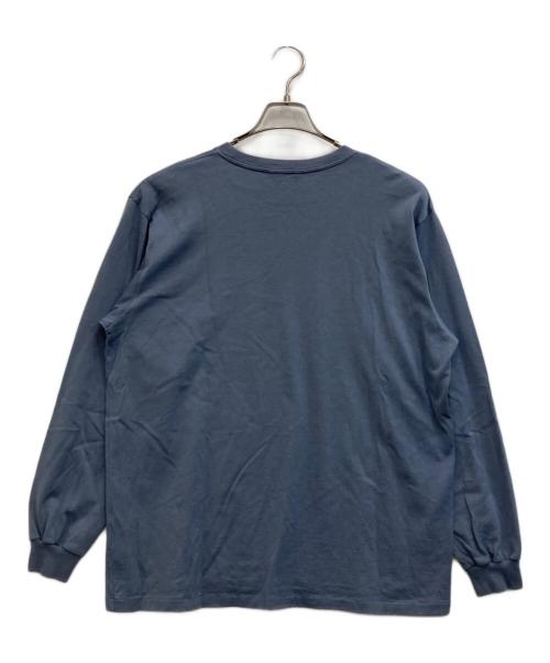 AURALEE（オーラリー）AURALEE (オーラリー) LUSTER PLAITING L/S TEE スカイブルー サイズ:3の古着・服飾アイテム