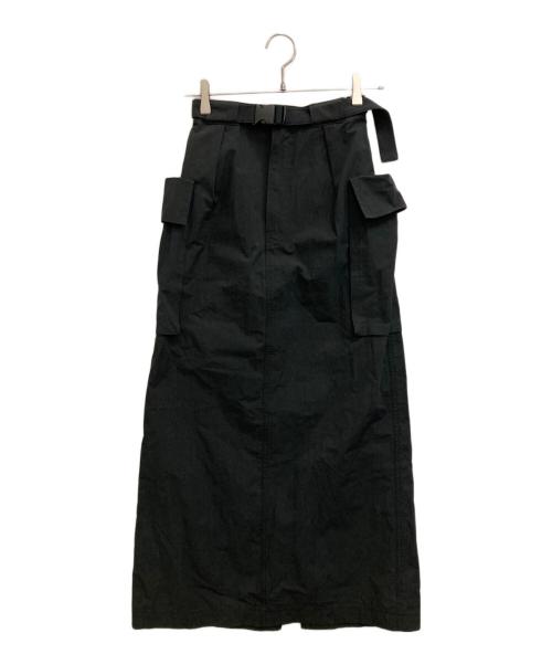 PHEENY（フィーニー）PHEENY (フィーニー) Cotton nylon dump military skirt ブラック サイズ:1の古着・服飾アイテム