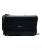 DIESELディーゼル）の古着「レザーショルダーウォレット」｜ブラック