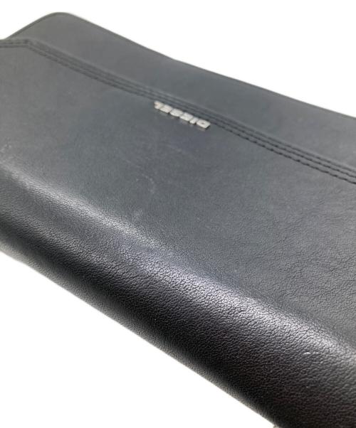 DIESEL（ディーゼル）DIESEL (ディーゼル) レザーショルダーウォレット ブラックの古着・服飾アイテム