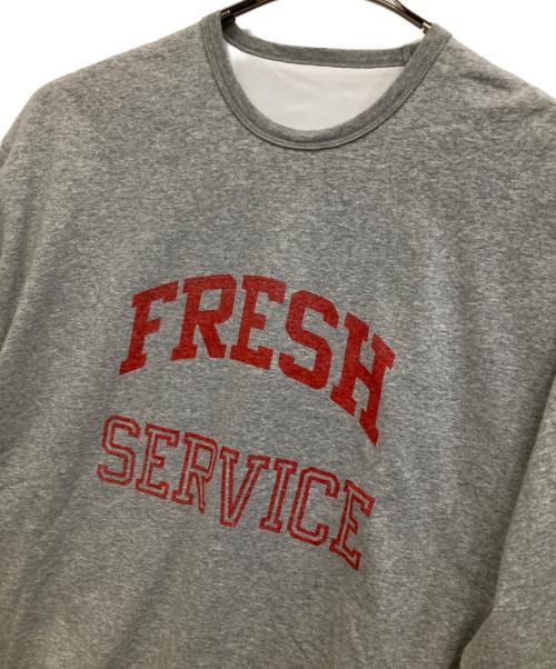 FreshService（フレッシュサービス）FreshService (フレッシュサービス) REVERSIBLE L/S TEE グレー サイズ:Lの古着・服飾アイテム