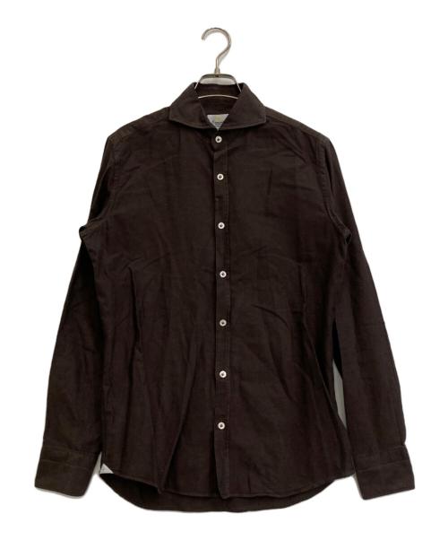 giannetto（ジャンネット）giannetto (ジャンネット) 長袖シャツ ブラウン サイズ:XSの古着・服飾アイテム