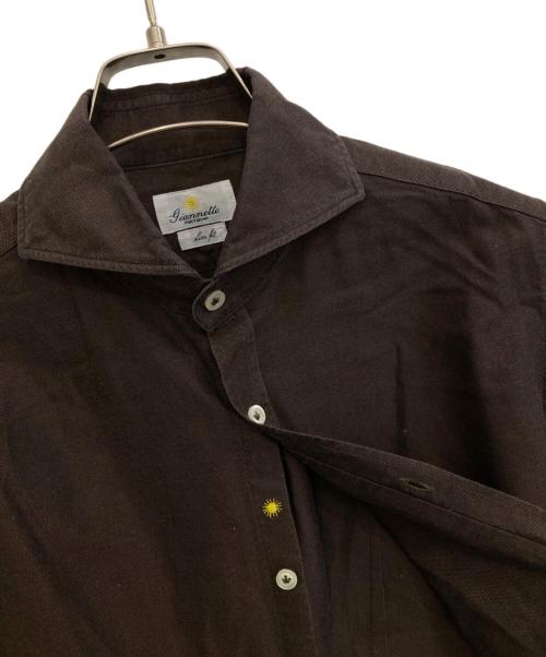 giannetto（ジャンネット）giannetto (ジャンネット) 長袖シャツ ブラウン サイズ:XSの古着・服飾アイテム