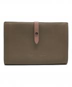 CELINEセリーヌ）の古着「ストラップラージウォレット」｜ベージュ