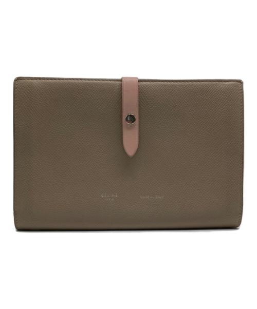 CELINE（セリーヌ）CELINE (セリーヌ) ストラップラージウォレット ベージュの古着・服飾アイテム