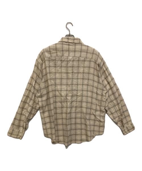 mfpen（エムエフペン）mfpen (エムエフペン) チェックシャツ ベージュ サイズ:MEDIUMの古着・服飾アイテム