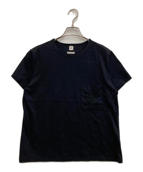 HERMES（エルメス）HERMES (エルメス) エンブロイダリーポケットトTシャツ ブラック サイズ:42の古着・服飾アイテム