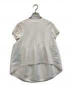 YOKO CHANヨーコチャン）の古着「クールネック切替バックコクーン」｜ホワイト