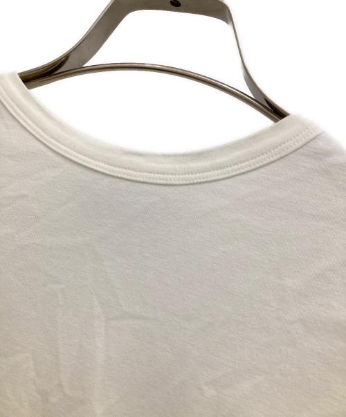 YOKO CHAN（ヨーコチャン）YOKO CHAN (ヨーコチャン) クールネック切替バックコクーン ホワイト サイズ:38の古着・服飾アイテム